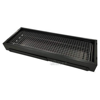 Квадратно барбекю за въглища от неръждаема стомана, преносимо и сгъваемо, лесно за почистване, конструкция от студено валцована стомана