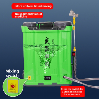 Elektrický miešací postrekovač pre poľnohospodárstvo, vysoký tlak, dvojitá pumpa, vysoký výkon, postrek ovocných stromov