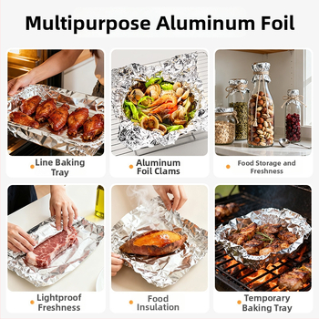 Teška aluminijska folija za pećnicu i fritezu na zrak — visoka otpornost na visoke temperature, pogodna za pečenje i roštiljanje