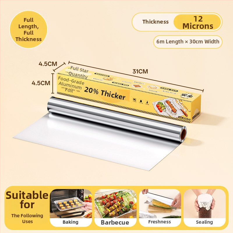 Teška aluminijska folija za pećnicu i fritezu na zrak — visoka otpornost na visoke temperature, pogodna za pečenje i roštiljanje