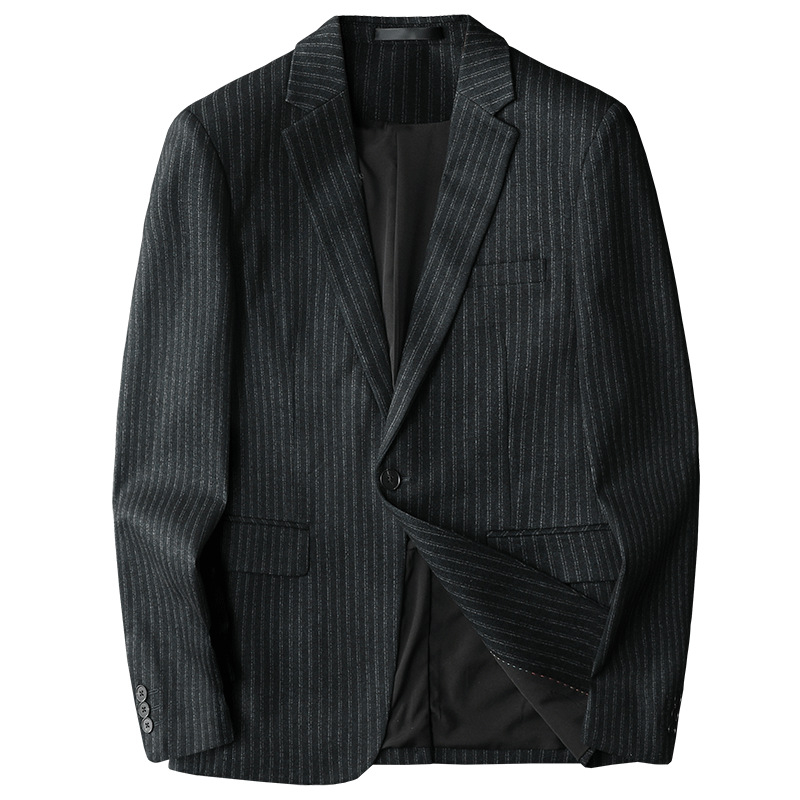 Muško sako u korejskom stilu, casual, slim fit, rever, jednostruko kopčanje na jedno dugme, model blok boja, tkanina od pamuk-poliester smjese
