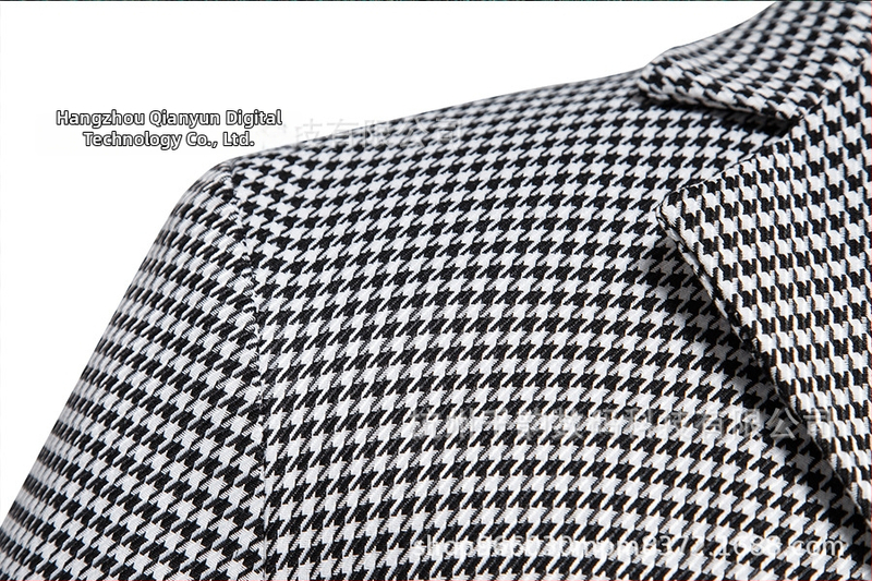Casual odijelo za muškarce - gradski stil (uski kroj; jednoslojno kopčanje; plitki rever; dugi rukavi; jednobojni uzorak)