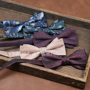 Γραβάτα για άνδρες, κορεατικού στυλ, σχήμα βέλους, γεωμετρικό σχέδιο, πολυεστερική κλωστή