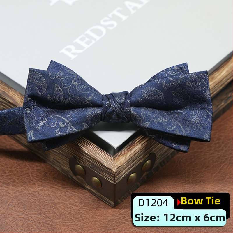 Pánska motýlika, kórejský štýl, šípovitý tvar, geometrický vzor, jacquardové tkanie