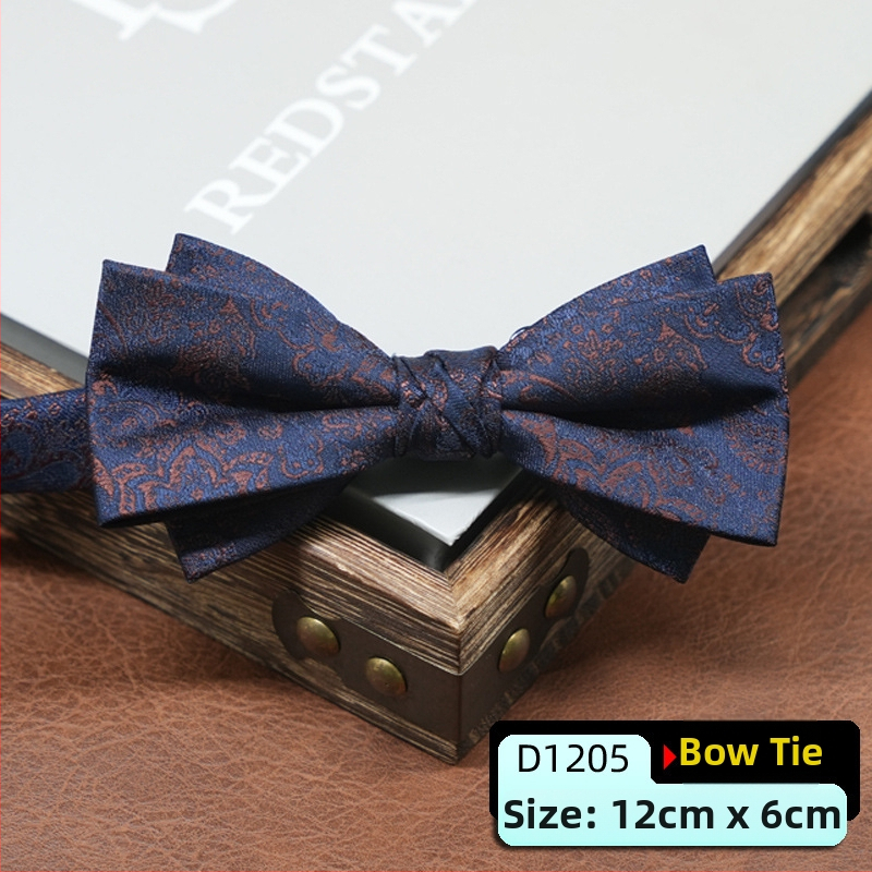 Pánska motýlika, kórejský štýl, šípovitý tvar, geometrický vzor, jacquardové tkanie