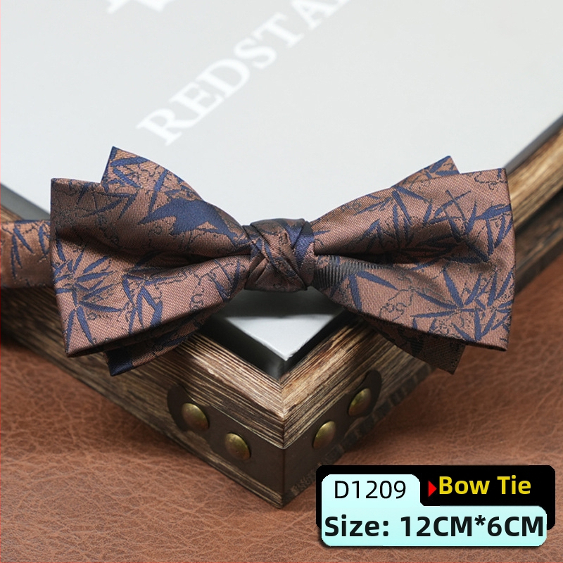 Pánska motýlika, kórejský štýl, šípovitý tvar, geometrický vzor, jacquardové tkanie