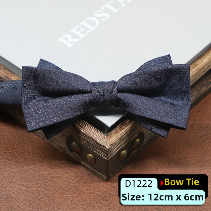 Pánska motýlika, kórejský štýl, šípovitý tvar, geometrický vzor, jacquardové tkanie