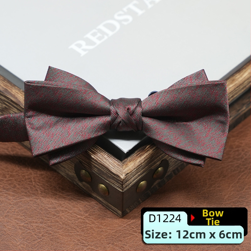 Pánska motýlika, kórejský štýl, šípovitý tvar, geometrický vzor, jacquardové tkanie