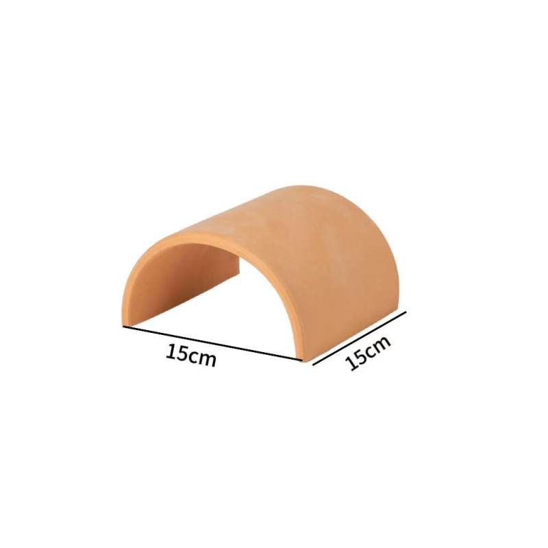 Dekor za kornjače: dvostruki ulaz, terasa od prirodnih pločica, šesterokutna špilja i penjačka konstrukcija za akvarij