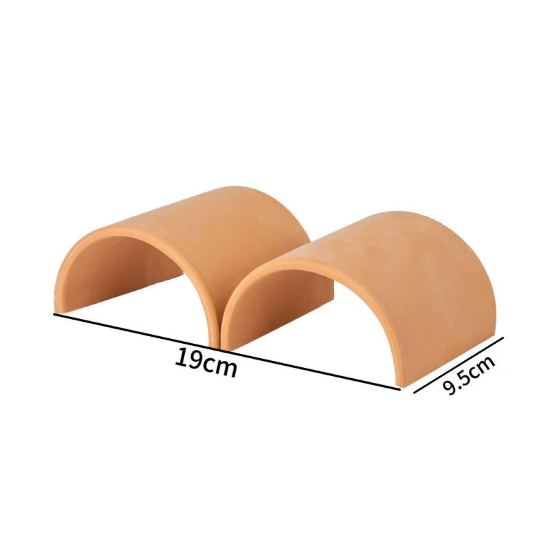 Dekor za kornjače: dvostruki ulaz, terasa od prirodnih pločica, šesterokutna špilja i penjačka konstrukcija za akvarij