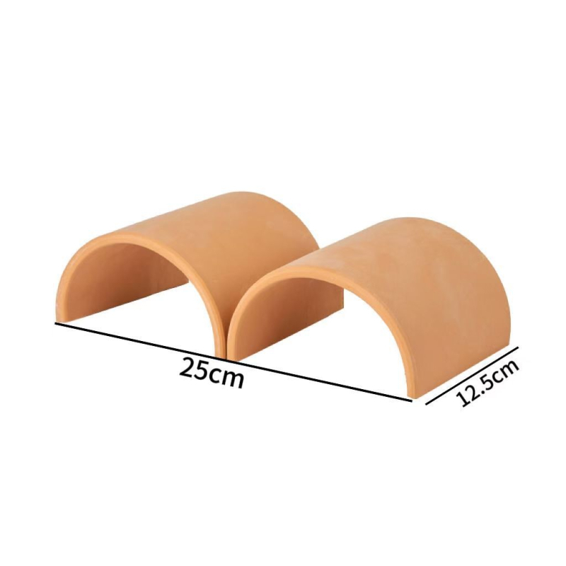 Dekor za kornjače: dvostruki ulaz, terasa od prirodnih pločica, šesterokutna špilja i penjačka konstrukcija za akvarij