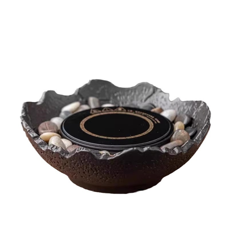 Otthoni használatra szánt kerámia teázó készlet elektromos kerámia tűzhellyel — Celadon máz, forralási funkció, tartalmaz teáskannát és teás kiegészítőket, ajándékdobozos csomag, 6 darab