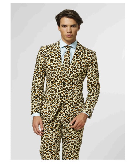 Muški casual kostim-set s 3D cvjetnim printom, slim fit, stojeći ovratnik, zatvaranje s dva gumba, lagana tkanina