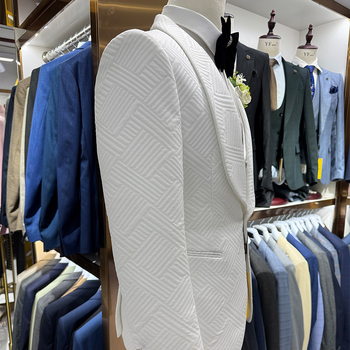 Férfi 3 részes slim-fit öltöny szett, 70% acetát rost keverék, minden évszakban, bankett eseményre