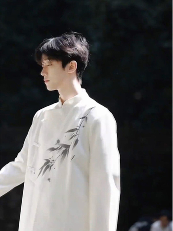 Férfi Zhongshan-stílusú lenvászon zakó álló gallérral, karcsúsított fazon, tavasz 2025