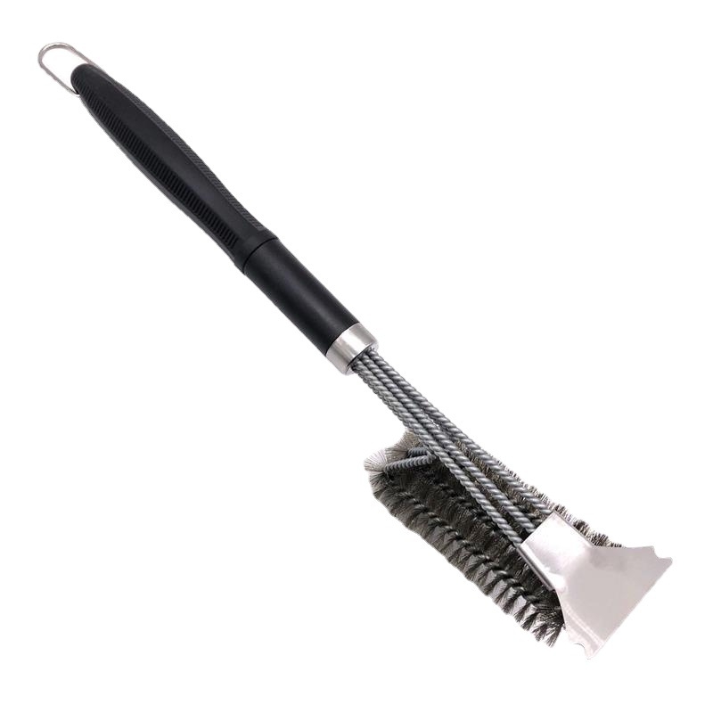 Četka za čišćenje roštilja s izmjenjivom glavom, vlasi od nehrđajućeg čelika, PP ručka, paket 50 kom