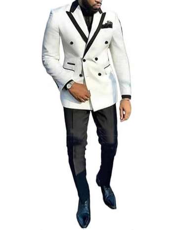 Kétszárnyas öltöny két részből, Slim fit, notch gallér, 6 gombos kétsoros, anyaga 30% pamutot tartalmazó keverék