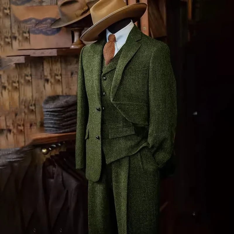 Muško trodijelno odijelo, uskog kroja, s jednim gumbom, poliester tkanina, poslovni casual stil