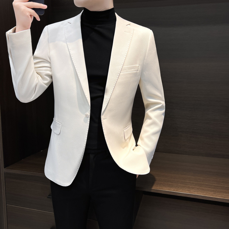 Muško sako od corduroya, uski kroj, jednim gumbom, gradski casual stil