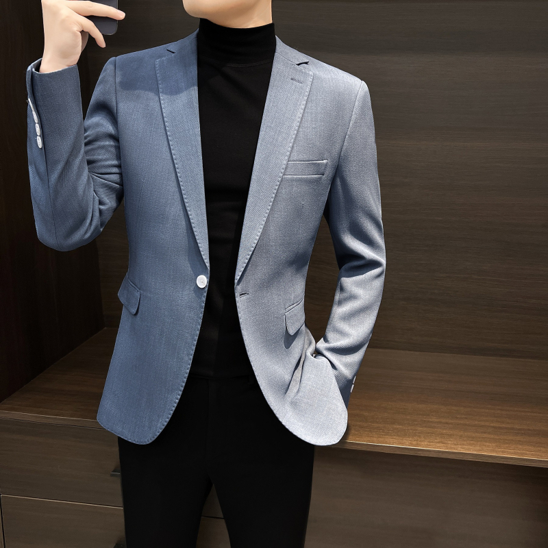 Muško sako od corduroya, uski kroj, jednim gumbom, gradski casual stil