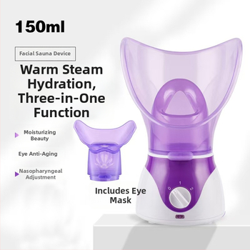 Jednotka s tromi funkciami parného ošetrenia tváre a očí, horúci postrek; čas hmly 31–60 s; druhý stupeň; telo s postrekom povlakom.