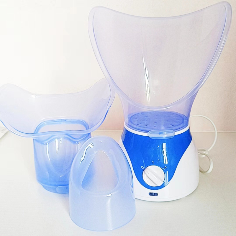 Dispozitiv cu trei funcții pentru față și ochi, abur cald și fumigație; timp ceață 31–60 s; a doua treaptă; carcasă cu acoperire prin pulverizare.