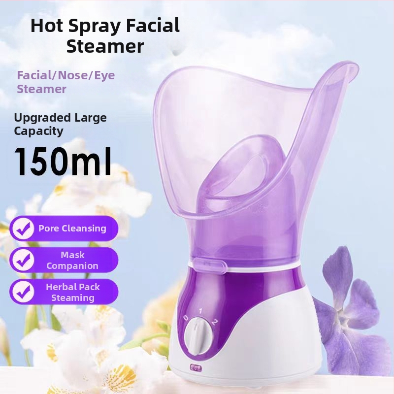 Jednotka s tromi funkciami parného ošetrenia tváre a očí, horúci postrek; čas hmly 31–60 s; druhý stupeň; telo s postrekom povlakom.