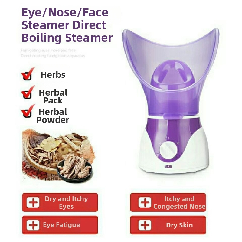 Jednotka s tromi funkciami parného ošetrenia tváre a očí, horúci postrek; čas hmly 31–60 s; druhý stupeň; telo s postrekom povlakom.