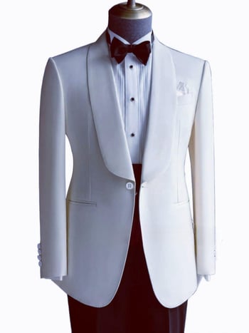 Férfi slim-fit blézer — egyrészes, 100% poliészter, tavasz-ősz