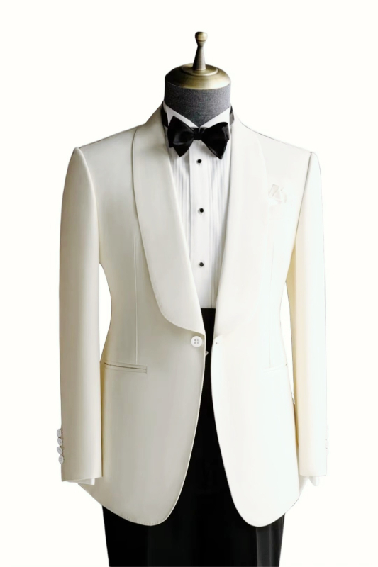 Férfi slim-fit blézer — egyrészes, 100% poliészter, tavasz-ősz