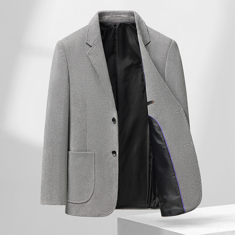 Muški kostim slim fit, jednobroj, jedno kopče, corduroy, lan, poslovni stil, proljeće 2025