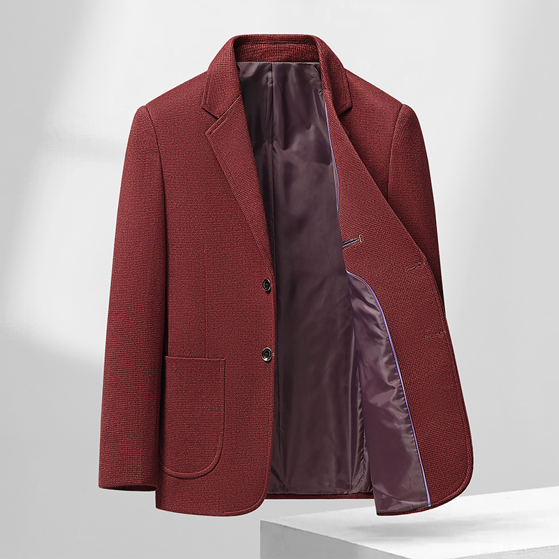 Muški kostim slim fit, jednobroj, jedno kopče, corduroy, lan, poslovni stil, proljeće 2025