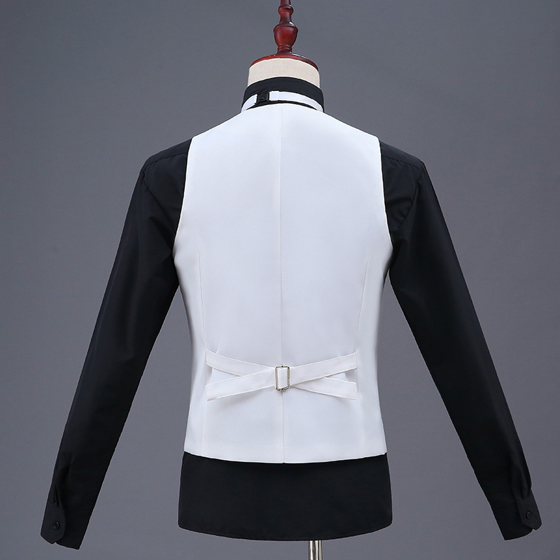 Slim-Fit prsluk, jednoredno kopčanje, V-izrez, poliester tkanina, za sve sezone