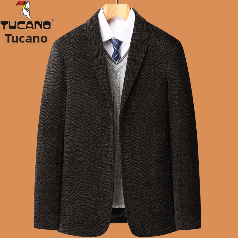 Muško Corduroy sako, Slim Fit, Dva gumba, Notch ovratnik, Više džepova, Business Casual