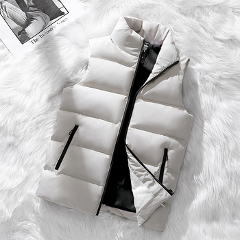 Corduroy prsluk, jesen-zima, 100% poliester, stojeći ovratnik, dvostruko kopčanje