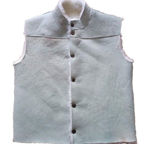 Unisex topla kožna vesta od kože koze s podstavom shearlinga, casual stil