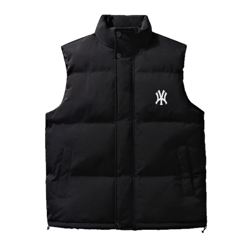 Vestă de iarnă pentru bărbați cu glugă și guler înalt, quiltată cu dungi, exterior corduroy, material principal: blană de iepure