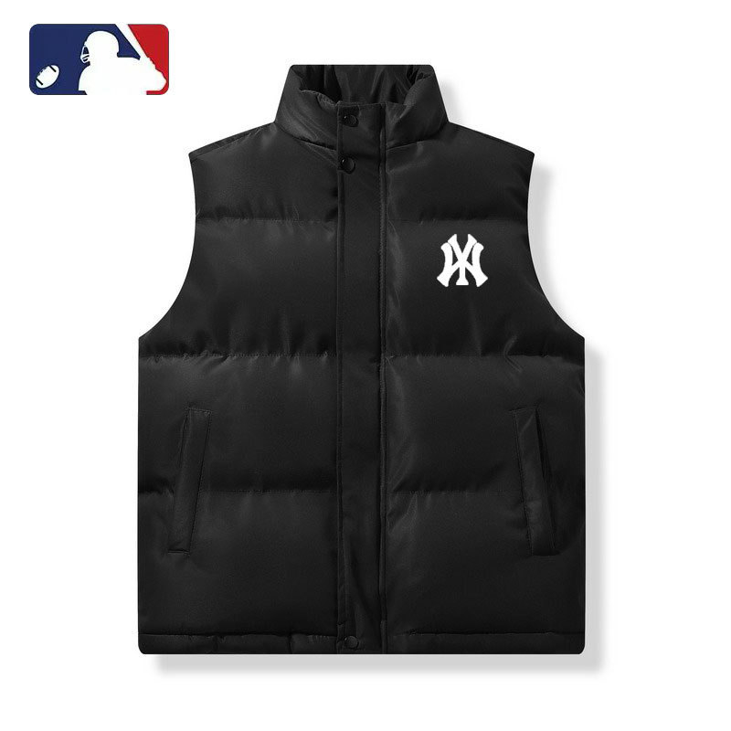 Vestă de iarnă pentru bărbați cu glugă și guler înalt, quiltată cu dungi, exterior corduroy, material principal: blană de iepure