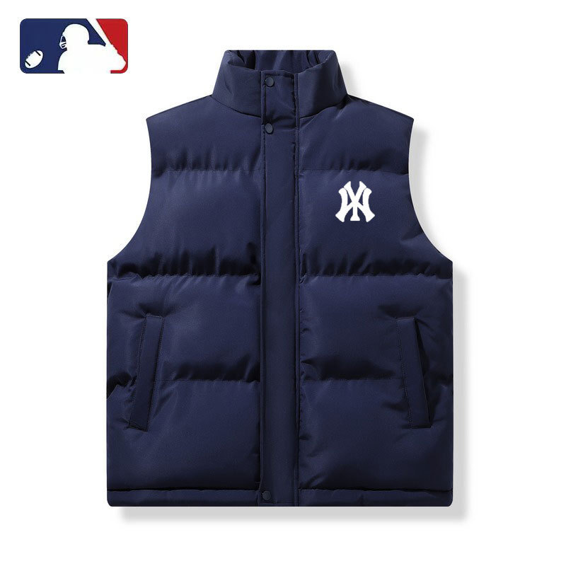 Vestă de iarnă pentru bărbați cu glugă și guler înalt, quiltată cu dungi, exterior corduroy, material principal: blană de iepure