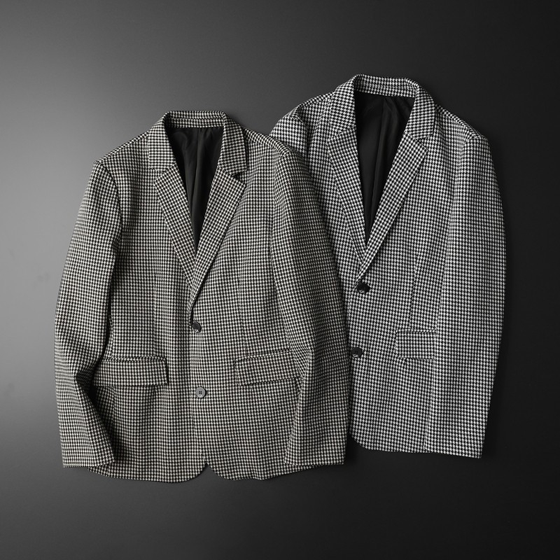 Muški kostim Slim fit s Flat Bar Collar ovratnikom, jednoredno kopčanje, poliester, tretman bez glačanja