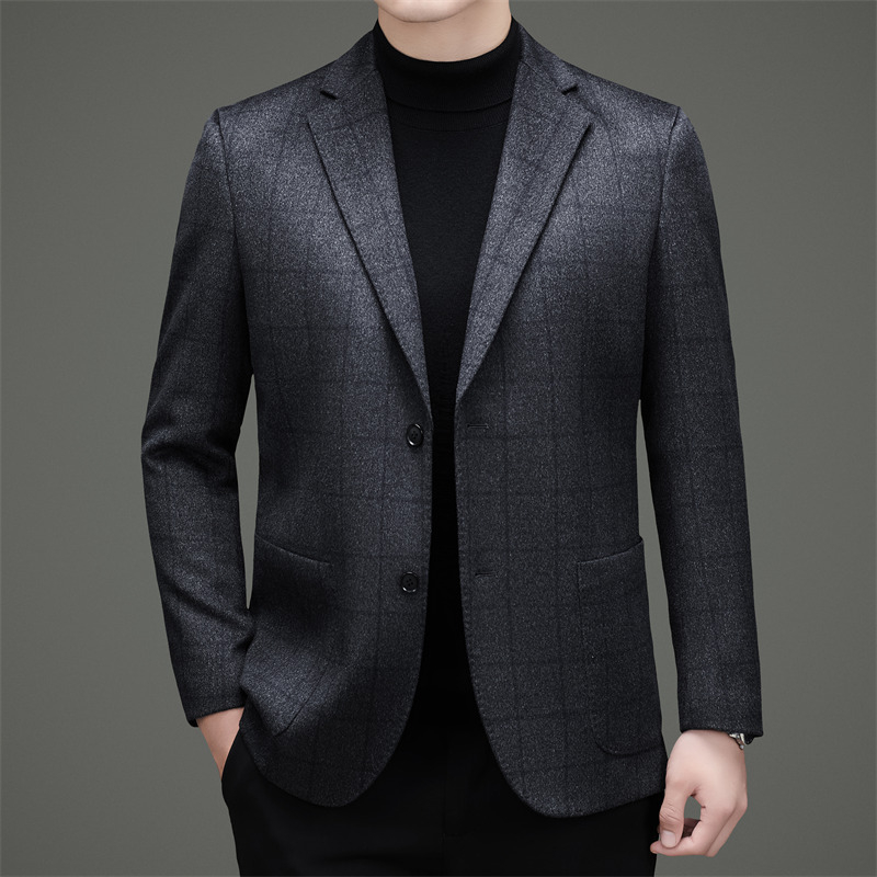 Muški sako od vune i kašmira, slim fit, jednostruki, s dva gumba, tkanina od vune 92,8% / kašmir 7,2%, podstava od poliestera