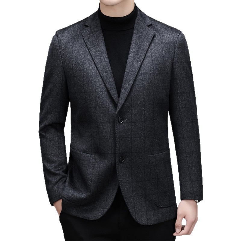 Muški sako od vune i kašmira, slim fit, jednostruki, s dva gumba, tkanina od vune 92,8% / kašmir 7,2%, podstava od poliestera