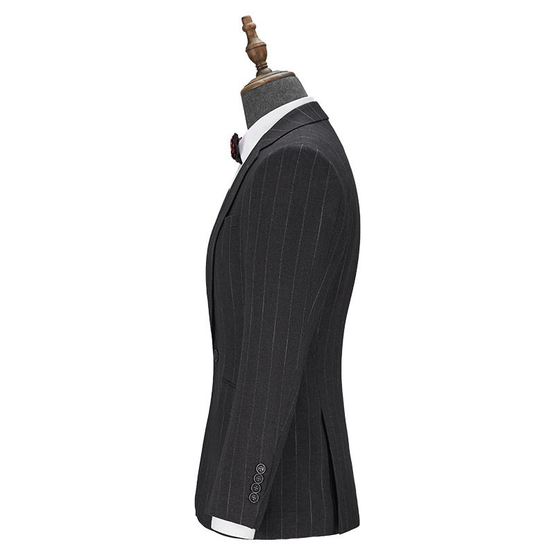 Muški komplet odijela - Slim fit, 65% viskoze, smjesa kemijskih vlakana, poslovni formalni, ljeto (Slim fit; 65% viskoze; smjesa kemijskih vlakana; poslovni formalni; ljeto)