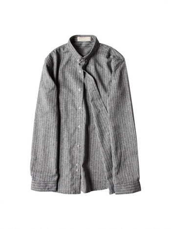 Muška prugasta košulja, retro, slim-fit, dugi rukav, bez glačanja