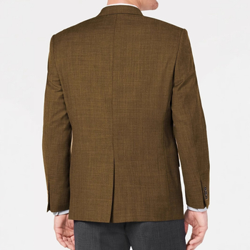 Muški kostim — prozračan glavni materijal 95% poliester; ovratnik tipa sakoa; zatvaranje jednim redom gumba; dugi rukavi; pogodan za bankete, proljeće i jesen