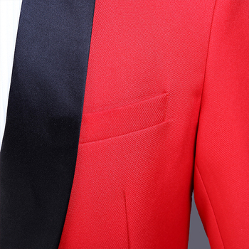 Muški svečani odijelo za prigode, uski kroj, rever ovratnik, glavna tkanina poliester 90%, jedinstven uzorak