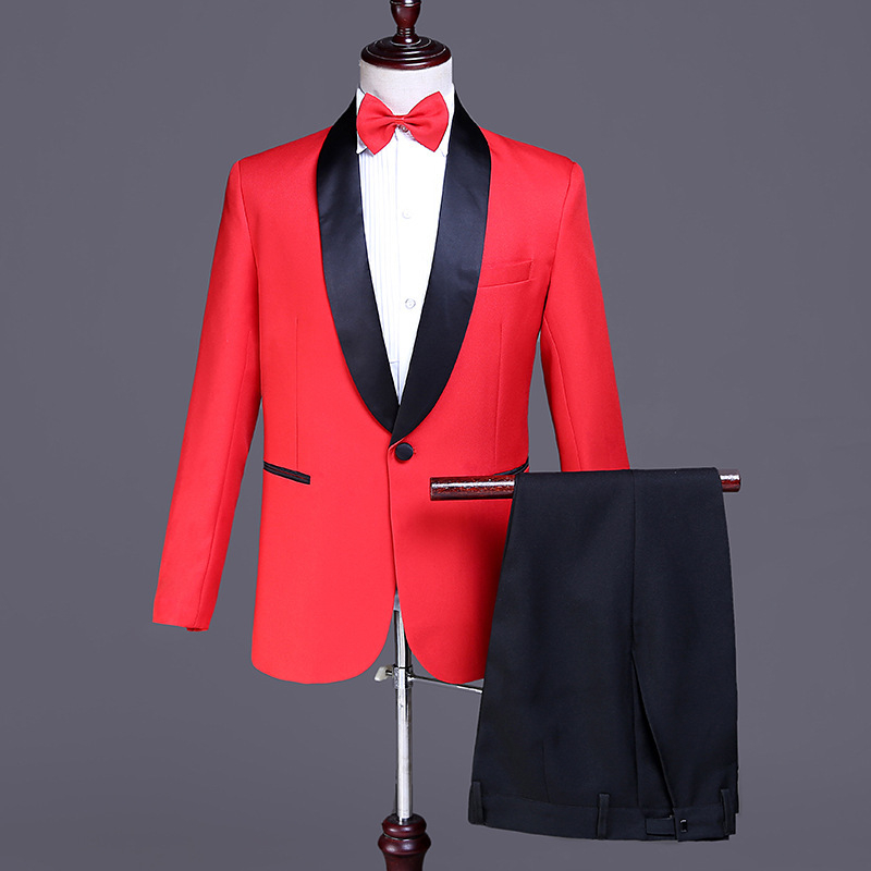 Muški svečani odijelo za prigode, uski kroj, rever ovratnik, glavna tkanina poliester 90%, jedinstven uzorak