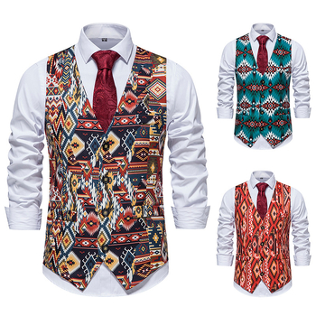 Pamut töltésű mellény, szűk szabású, egysoros gombolás, rombusz mintázat, poliészter 95%