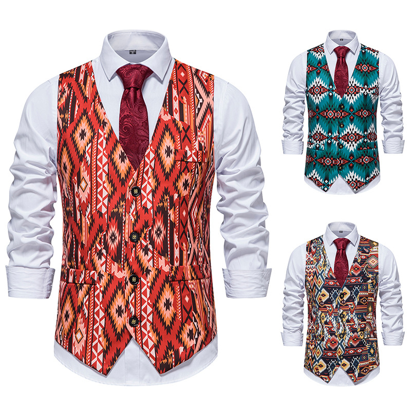 Pamut töltésű mellény, szűk szabású, egysoros gombolás, rombusz mintázat, poliészter 95%