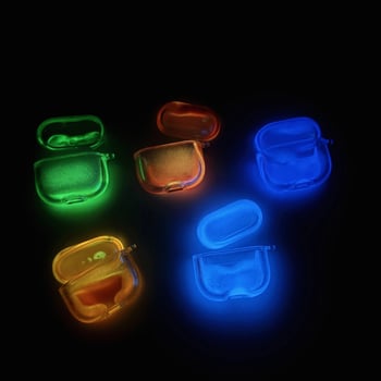 Svjetleći zaštitni kućište za AirPods – za AirPods 4. generacije i AirPods Pro/3. generacije; Materijal: PC+TPU; Oblik: Sve-u-jednom; Izrada: injekcijsko oblikovanje